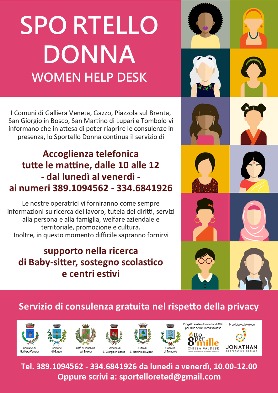 Sportello Donna – Women Help Desk